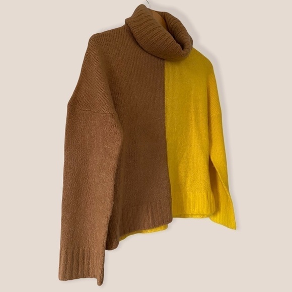 Brave Soul Colour Block Cowl Sweater XS - Picture 5 of 7
